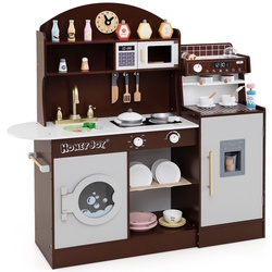 Bucatarie de joaca Costway TM10119CF (Brown) Thumb