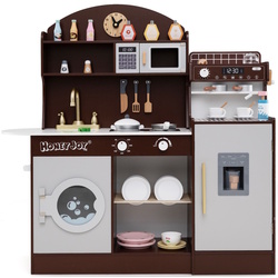 Bucatarie de joaca Costway TM10119CF (Brown)