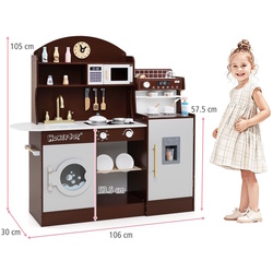 Bucatarie de joaca Costway TM10119CF (Brown) Thumb