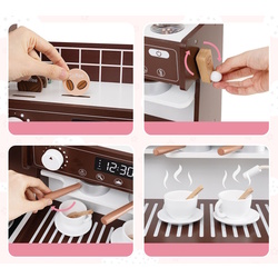 Bucatarie de joaca Costway TM10119CF (Brown) Thumb