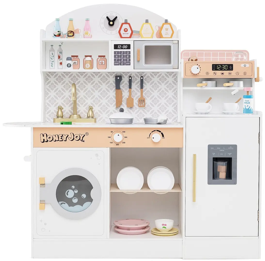 Bucatarie de joaca Costway TM10119WH (White)