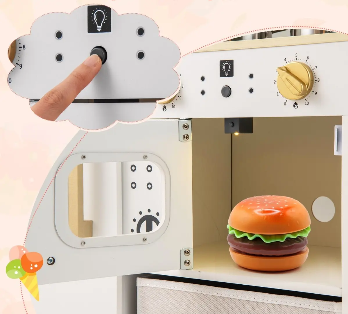 Игровая кухня Costway TM10130WH (White)