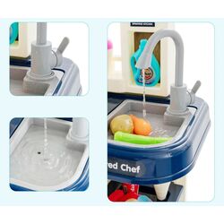 Bucatarie de joaca Costway TP10033BL (Beige/Blue) Thumb