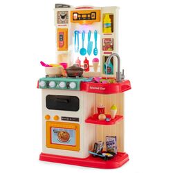 Bucatarie de joaca Costway TP10033PI (Beige/Pink) Thumb