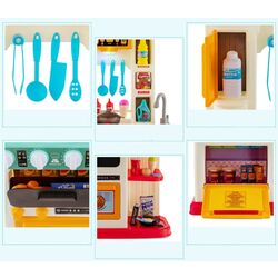 Bucatarie de joaca Costway TP10033PI (Beige/Pink) Thumb