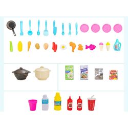 Bucatarie de joaca Costway TP10033PI (Beige/Pink) Thumb