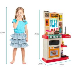 Bucatarie de joaca Costway TP10033PI (Beige/Pink) Thumb