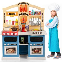 Bucatarie de joaca Costway TP10035BL (Beige/Blue) Thumb