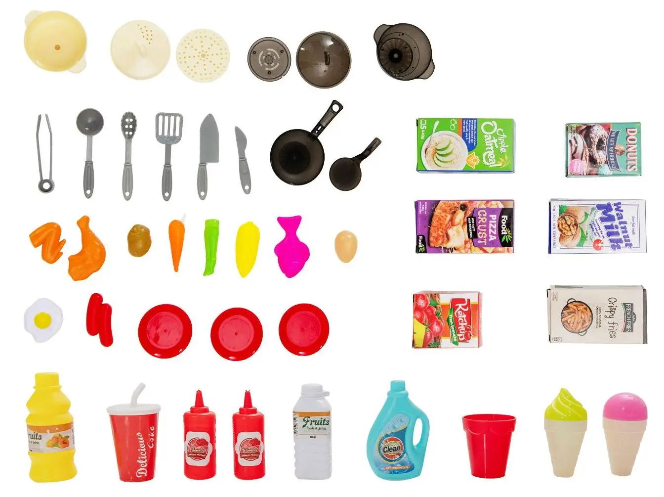 Bucatarie de joaca Costway TP10035BL (Beige/Blue)