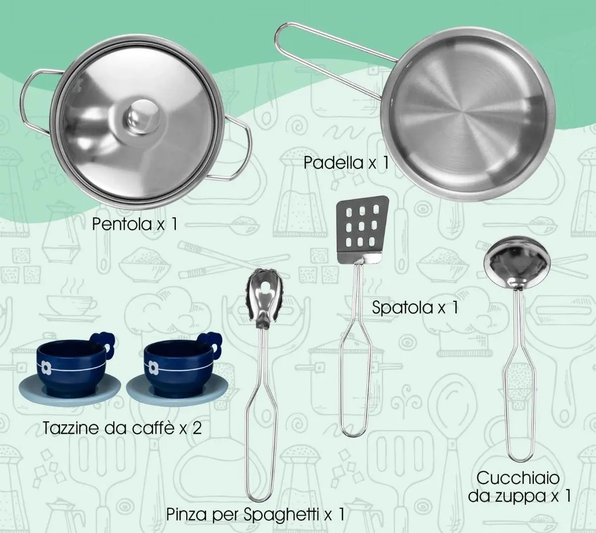 Bucatarie de joaca Costway TP10064 (White)