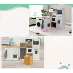 Bucatarie de joaca Costway TP10064 (White) Thumb