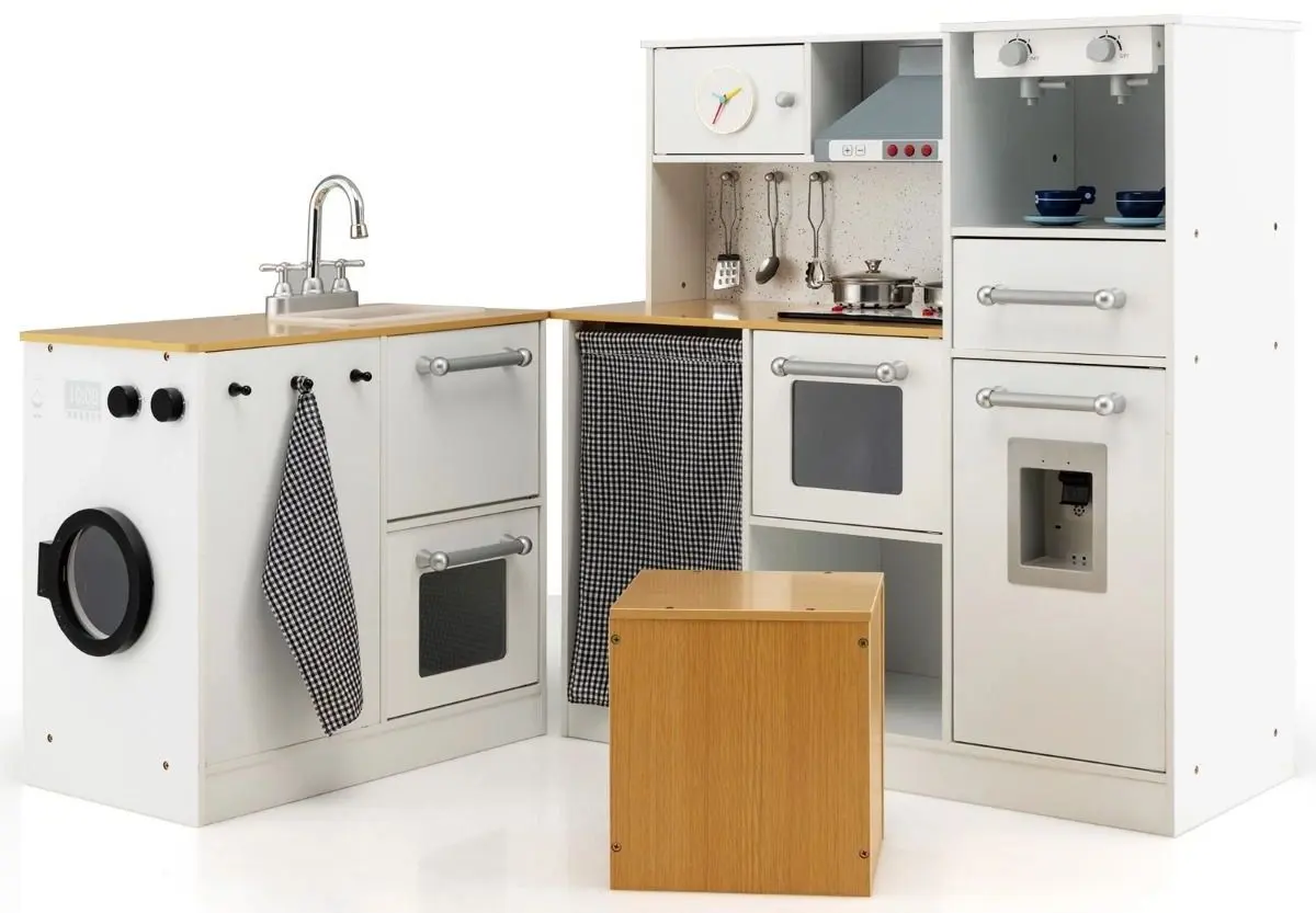 Bucatarie de joaca Costway TP10064 (White)