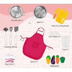 Bucatarie de joaca Costway TP10065 (White/Pink) Thumb