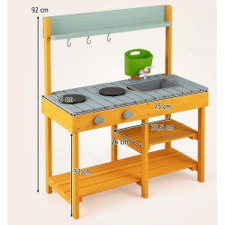 Bucatarie de joaca Costway TP10109OR (Orange) Thumb