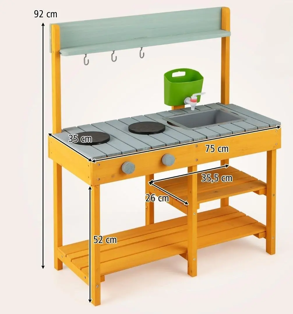 Bucatarie de joaca Costway TP10109OR (Orange)