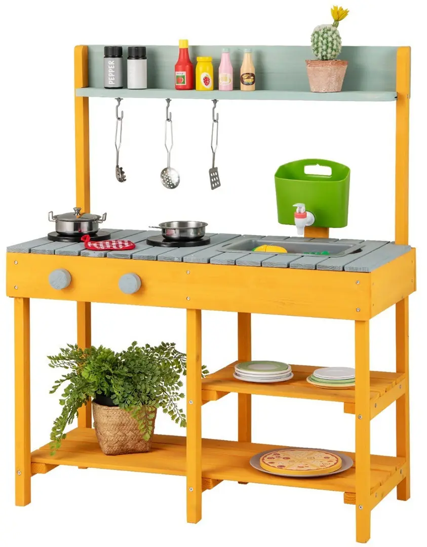 Bucatarie de joaca Costway TP10109OR (Orange)