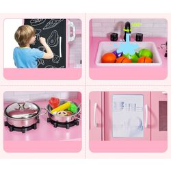 Bucatarie de joaca Costway TP10126PI (Pink) Thumb