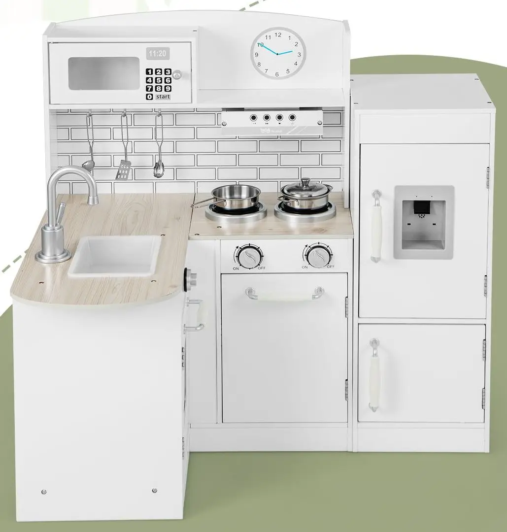 Bucatarie de joaca Costway TP10141WH (White)