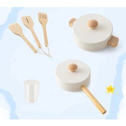 Bucatarie de joaca Costway TP10156BL (White/Blue) Thumb