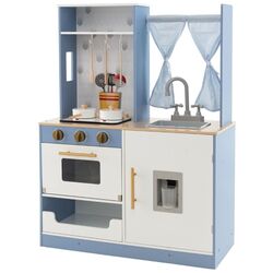 Bucatarie de joaca Costway TP10156BL (White/Blue)