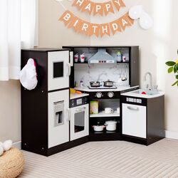 Bucatarie de joaca Costway TP10162CF (White/Brown) Thumb