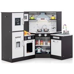 Bucatarie de joaca Costway TP10162CF (White/Brown)