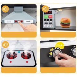 Bucatarie de joaca Costway TP10162CF (White/Brown) Thumb