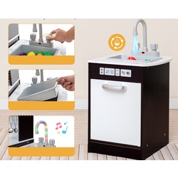 Bucatarie de joaca Costway TP10162CF (White/Brown) Thumb