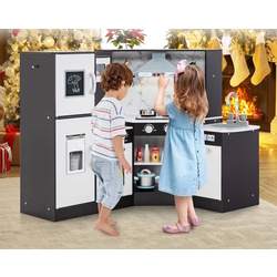 Bucatarie de joaca Costway TP10162CF (White/Brown) Thumb