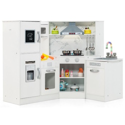 Bucatarie de joaca Costway TP10162WH (White)