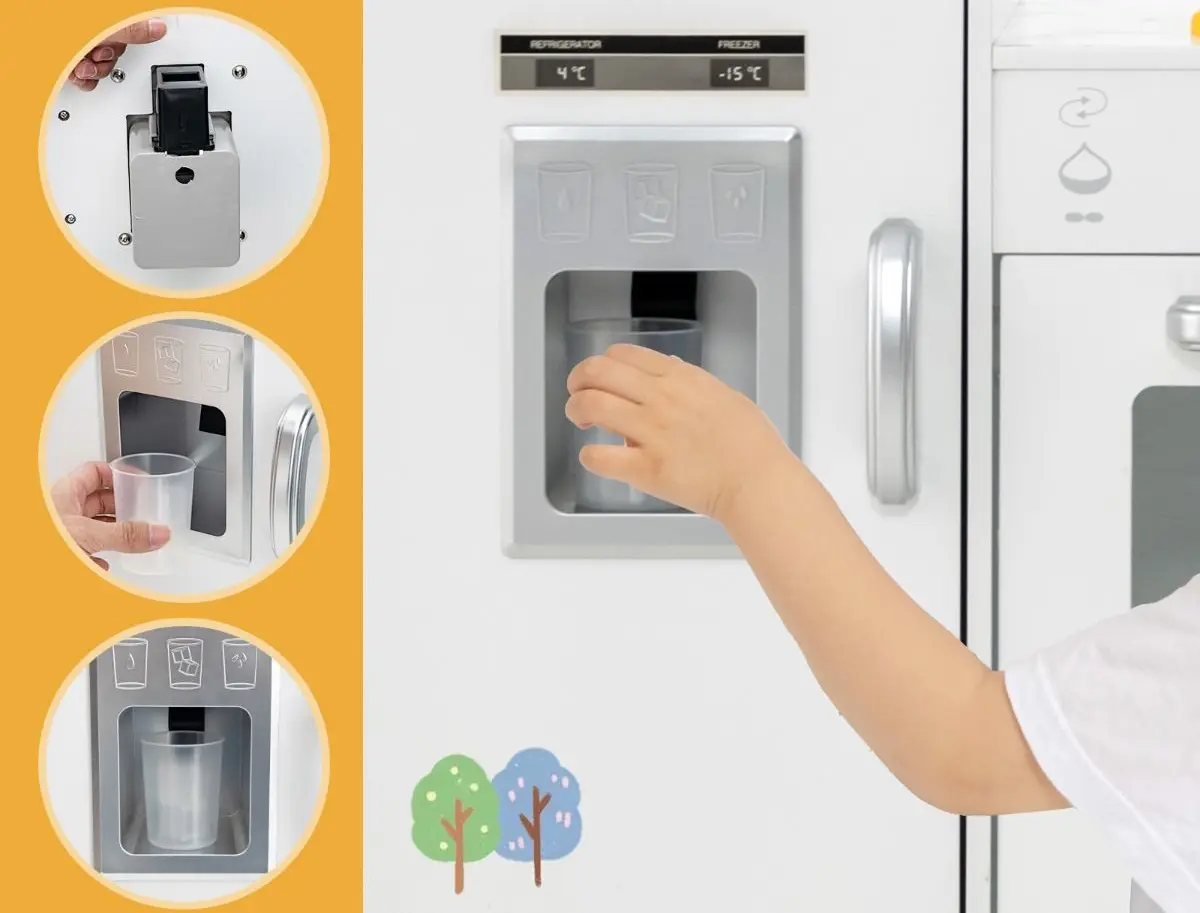 Bucatarie de joaca Costway TP10162WH (White)