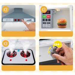 Bucatarie de joaca Costway TP10162WH (White) Thumb