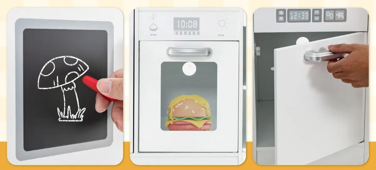 Bucatarie de joaca Costway TP10162WH (White)