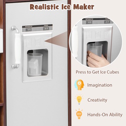 Bucatarie de joaca Costway TP10163CF (Brown) Thumb