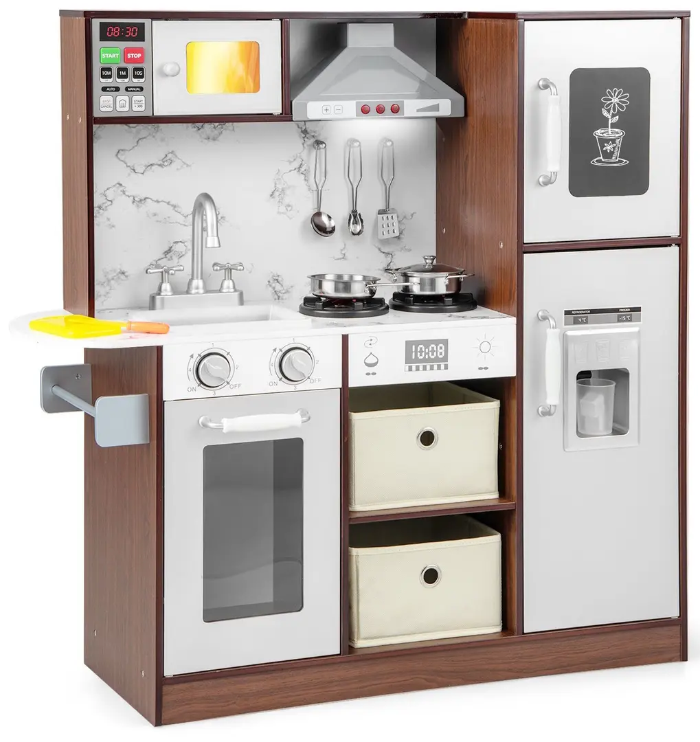 Bucatarie de joaca Costway TP10163CF (Brown)