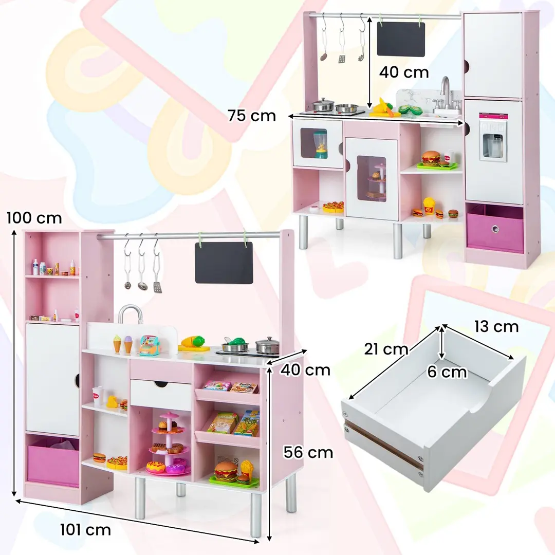 Игровая кухня Costway TP10164PI (Pink)