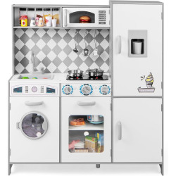 Bucatarie de joaca Costway TP10221WH (White)