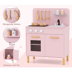 Bucatarie de joaca Costway TP10239PI (Pink) Thumb
