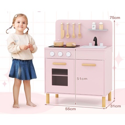 Bucatarie de joaca Costway TP10239PI (Pink) Thumb