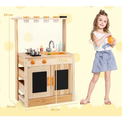 Bucatarie de joaca Costway TP10269NA (Natural) Thumb