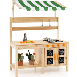 Bucatarie de joaca Costway TP10273NA (Natural)
