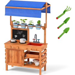 Bucatarie de joaca Costway TP10274NA (Natural) Thumb