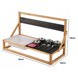 Bucatarie de joaca Costway TP10304NA (Natural) Thumb