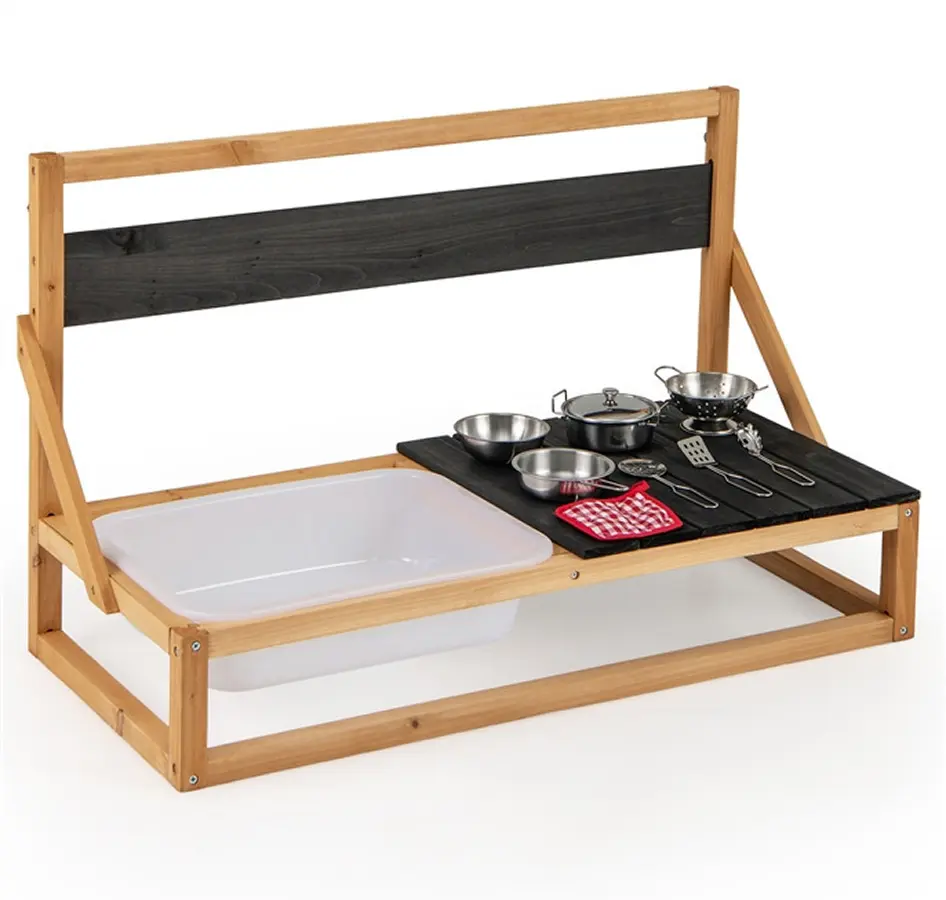 Bucatarie de joaca Costway TP10304NA (Natural)