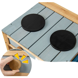 Bucatarie de joaca Costway TP10308NA (Natural/Gray/Yellow) Thumb