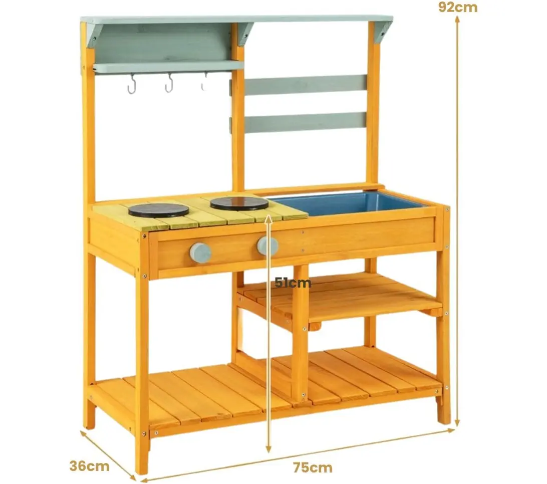 Игровая кухня Costway TP10308YE (Yellow)