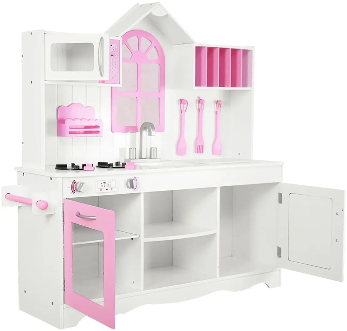 Игровая кухня Costway TY322434 (White/Pink)