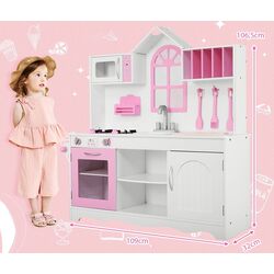 Игровая кухня Costway TY322434 (White/Pink) Thumb