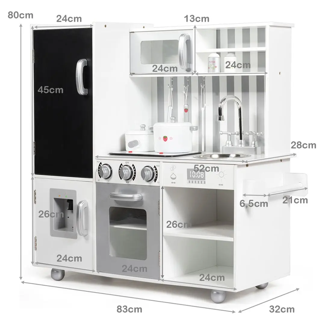 Bucatarie de joaca Costway TY326396 (White)