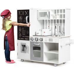 Bucatarie de joaca Costway TY326396 (White) Thumb